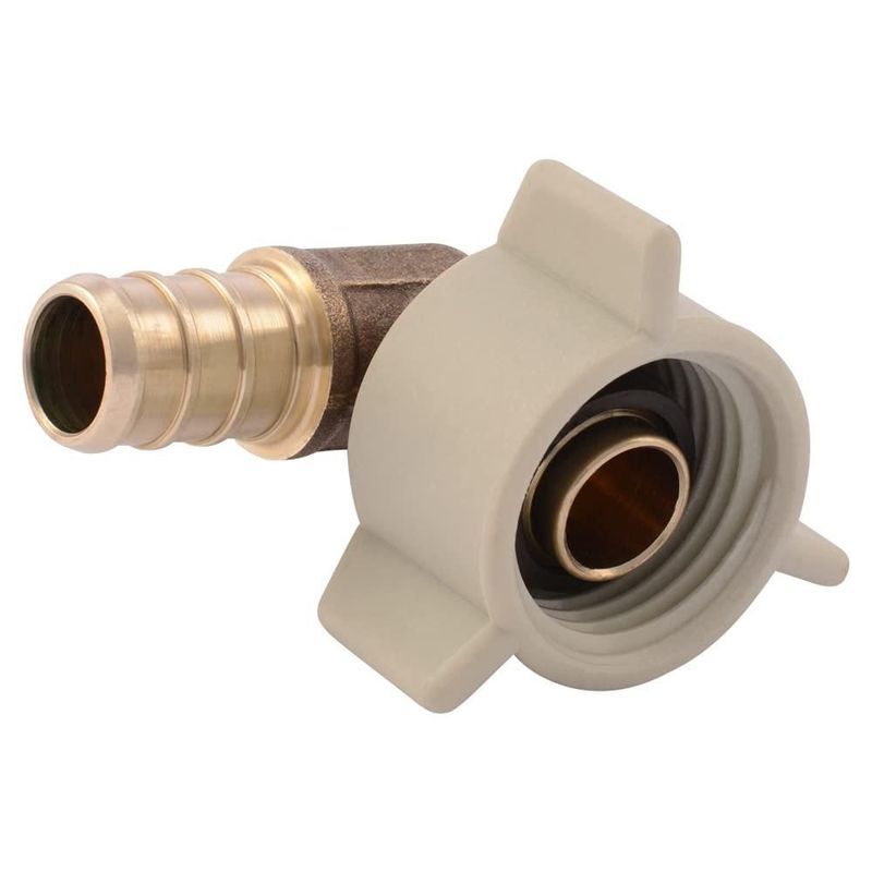 Codo SharkBite 1/2" NPSM de latón para PEX UC532LFA