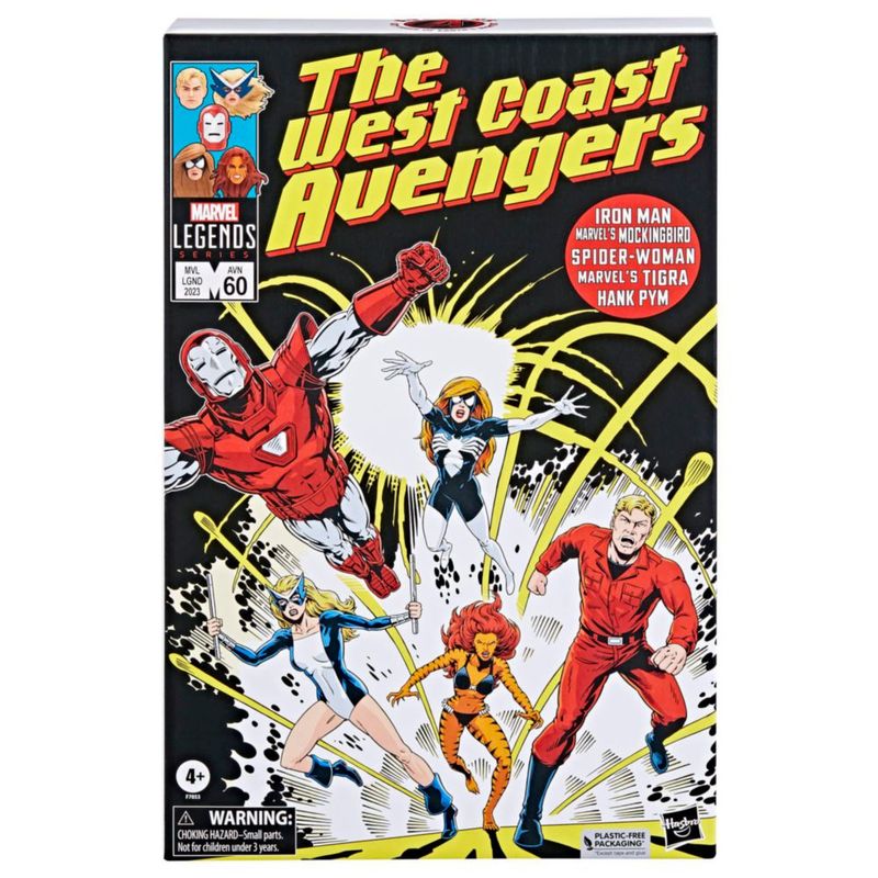 Figuras de acción Marvel Legends The West Coast Avengers x5