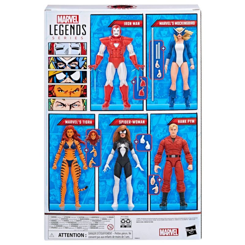 Figuras de acción Marvel Legends The West Coast Avengers x5
