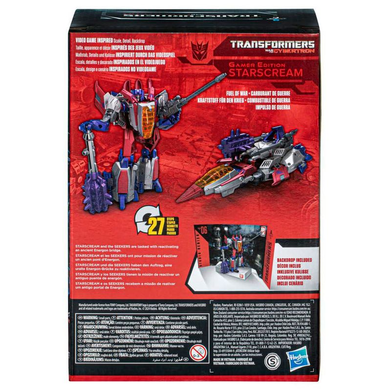 Figura de acción Transformers Studio Series Voyager Starscream