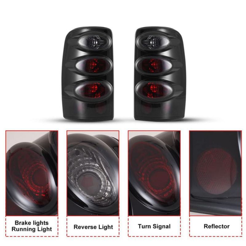 Luces traseras Winjet para Chevy Suburban/Tahoe/GMC Yukon par