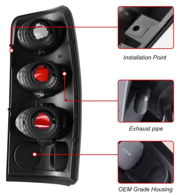 Luces traseras Winjet para Chevy Suburban/Tahoe/GMC Yukon par