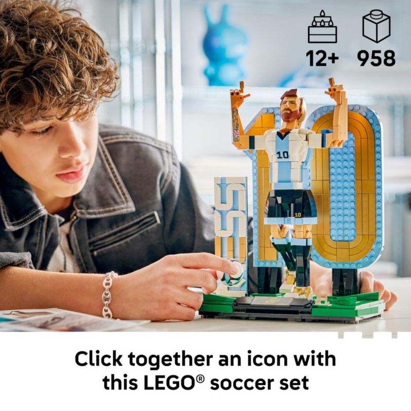Set de construcción LEGO 43015 Lionel Messi leyenda del fútbol