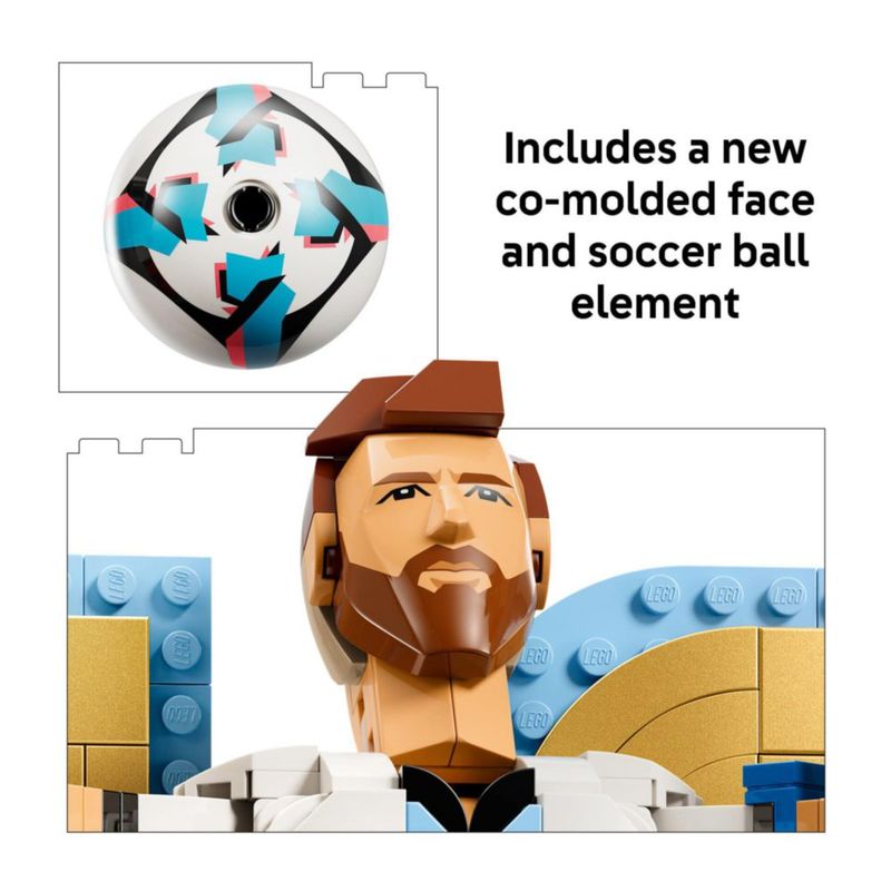 Set de construcción LEGO 43015 Lionel Messi leyenda del fútbol