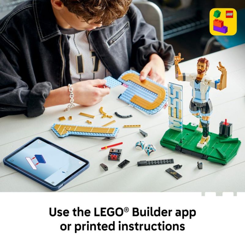 Set de construcción LEGO 43015 Lionel Messi leyenda del fútbol