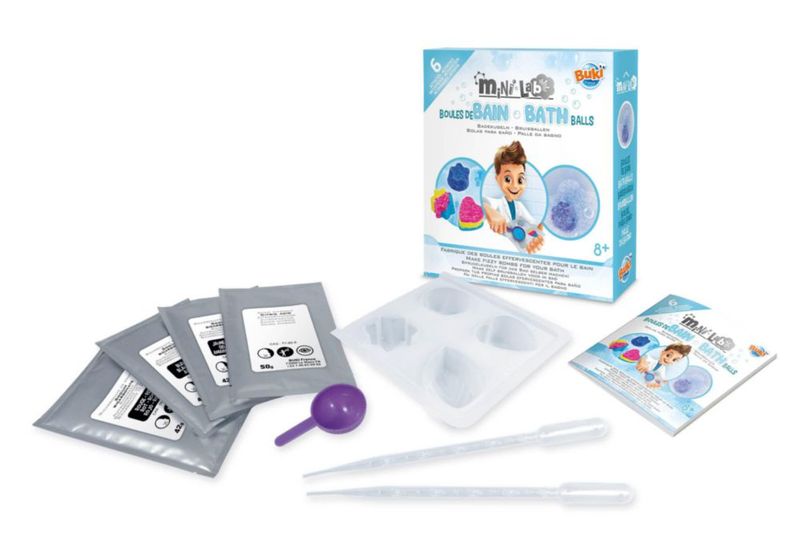 Kit DIY de bombas de baño Buki Mini Lab para niños de 8+