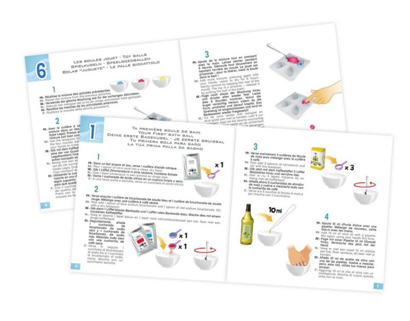 Kit DIY de bombas de baño Buki Mini Lab para niños de 8+