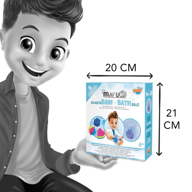 Kit DIY de bombas de baño Buki Mini Lab para niños de 8+