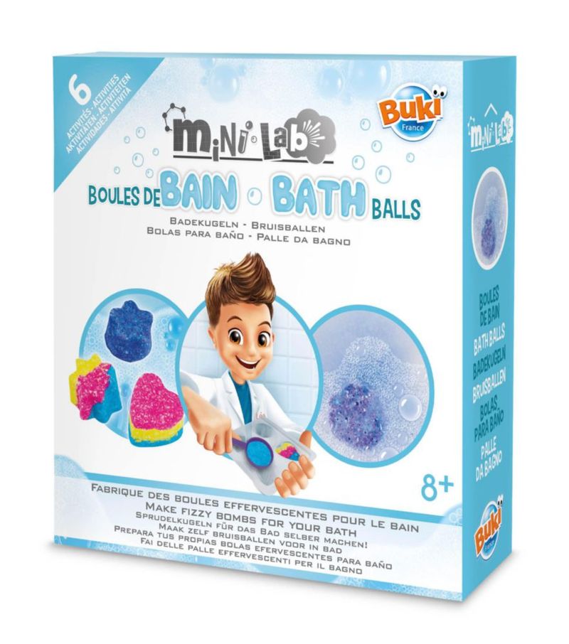 Kit DIY de bombas de baño Buki Mini Lab para niños de 8+