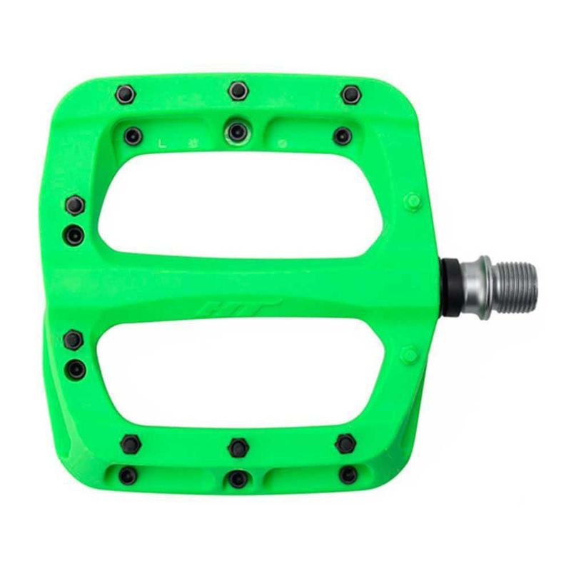 Pedales HT PA03A Verde Talla Única 345 g Composite de Nylon