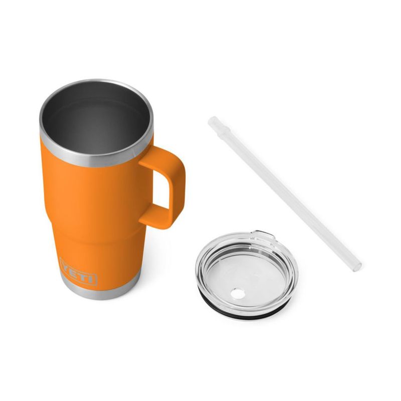 Taza YETI Rambler 750 ml con pajita aislada al vacío acero inoxidable