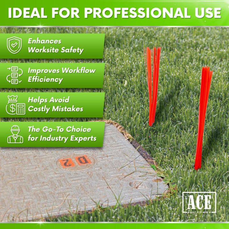 Cuerdas de Marcaje ACE Supply 15 cm Pack de 100 Naranjas