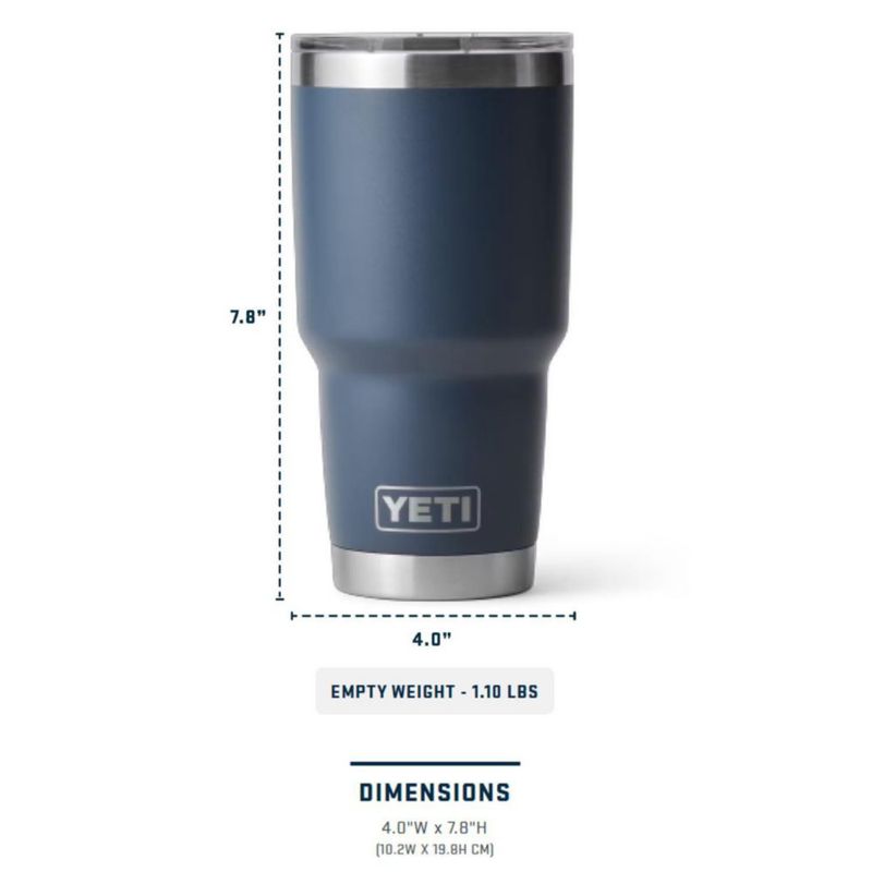 Vaso YETI Rambler de acero inoxidable con aislamiento al vacío de 900 ml