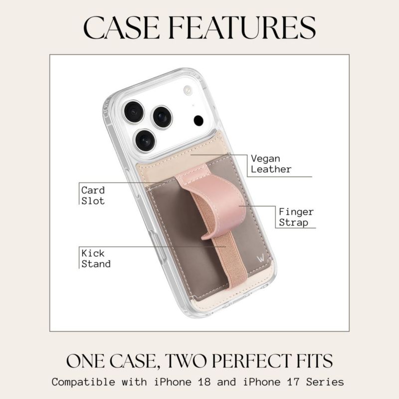 Funda Walli para iPhone 18/17 Pro de Cuero Vegano