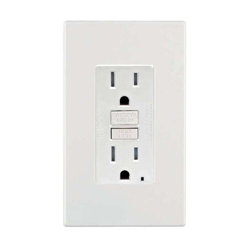 Toma eléctrica Leviton Smartlockpro GFCI 15A 125V Blanca