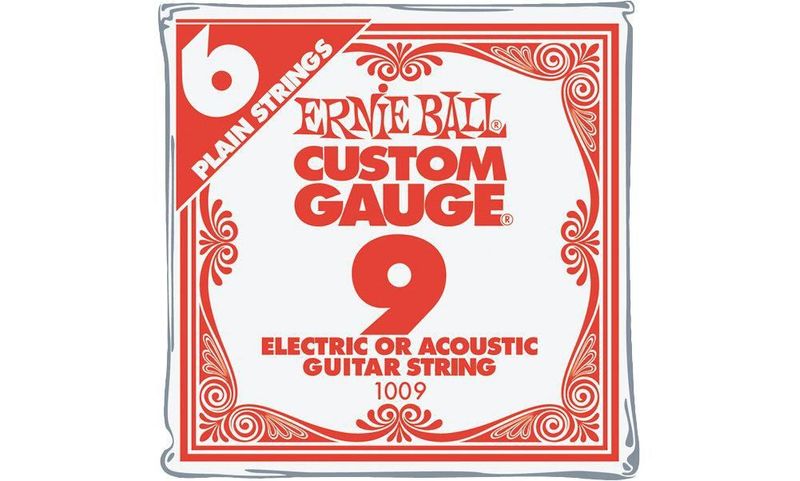 Cuerdas de guitarra Ernie Ball .009 (paquete de 6) níquel