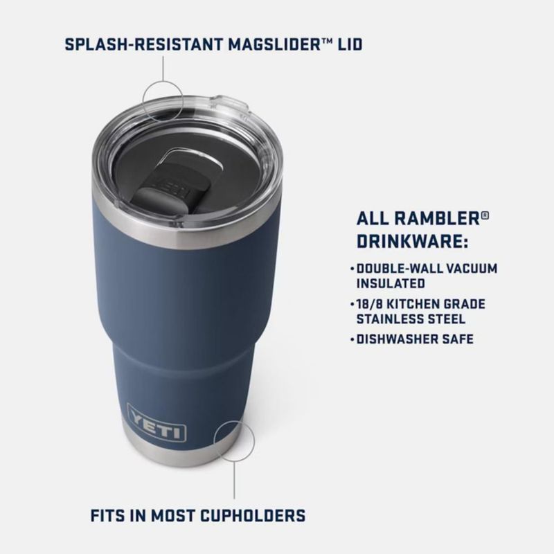 Vaso YETI Rambler de acero inoxidable con aislamiento al vacío de 900 ml