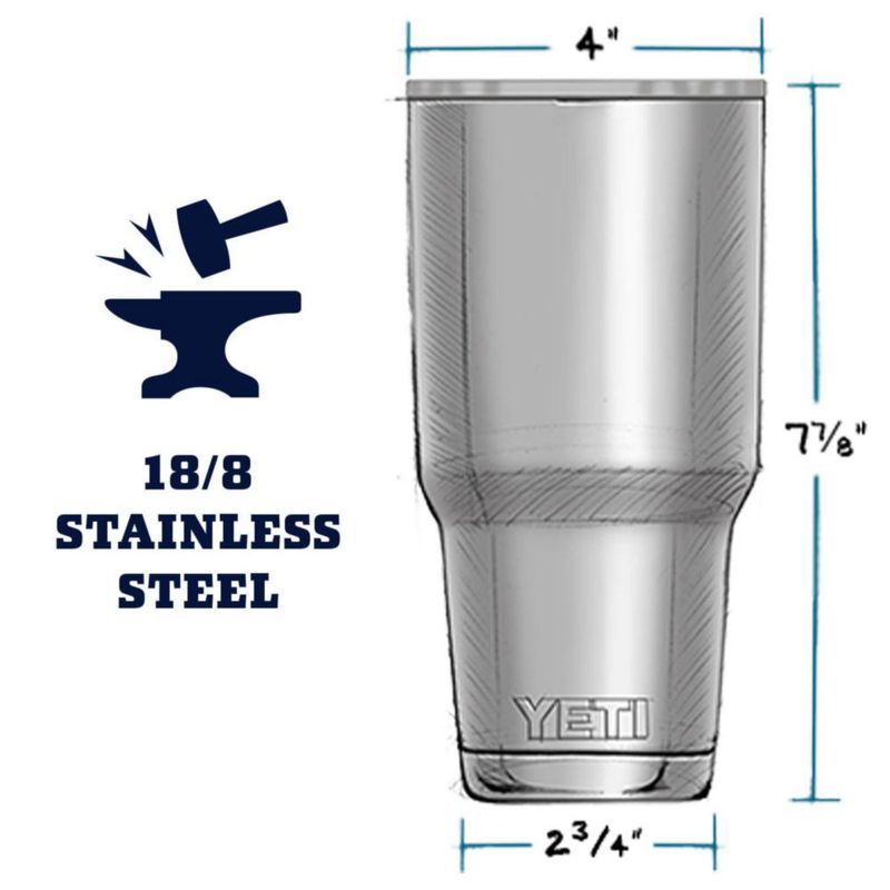 Vaso YETI Rambler de acero inoxidable con aislamiento al vacío de 900 ml