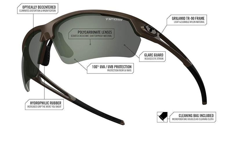 Gafas de sol Tifosi Navar FC Iron con lentes Enliven Golf