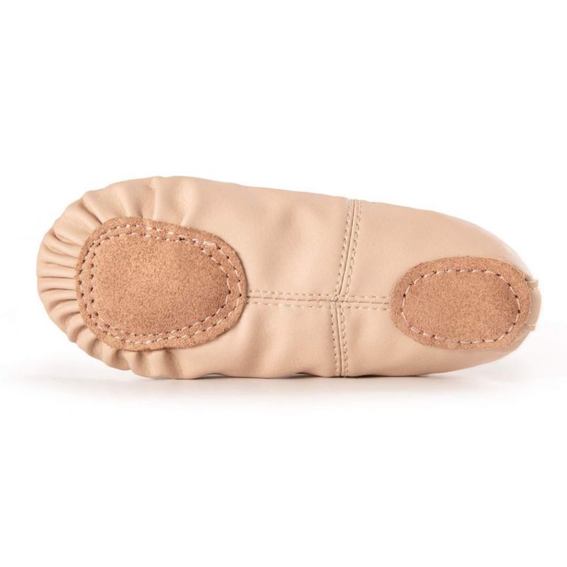Zapatos de ballet RoseMoli 21 cm color nude de cuero para yoga y danza