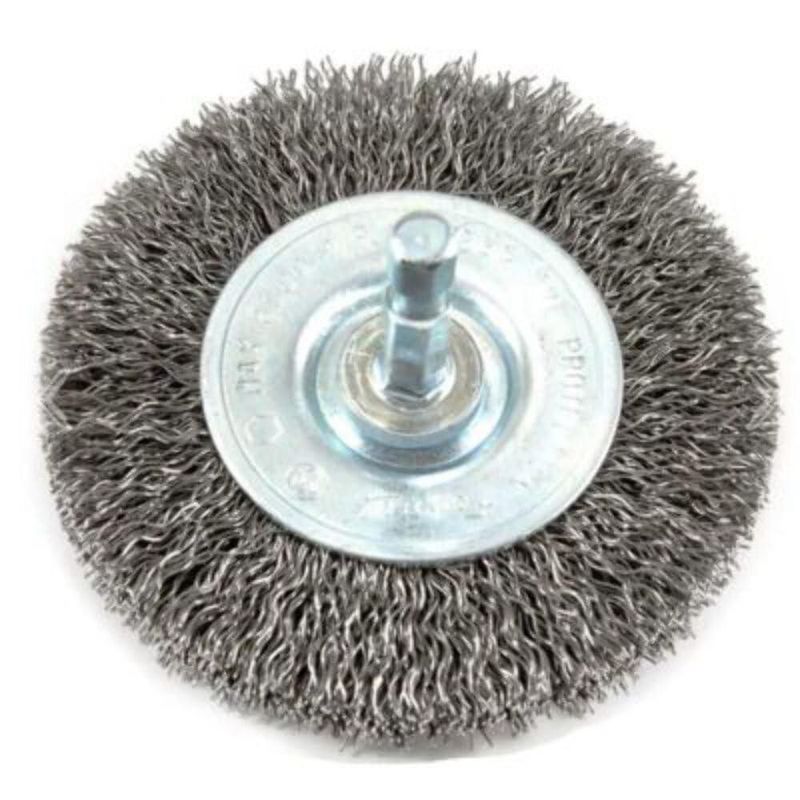 Cepillo de alambre Forney con mango hexagonal grueso de 75 cm