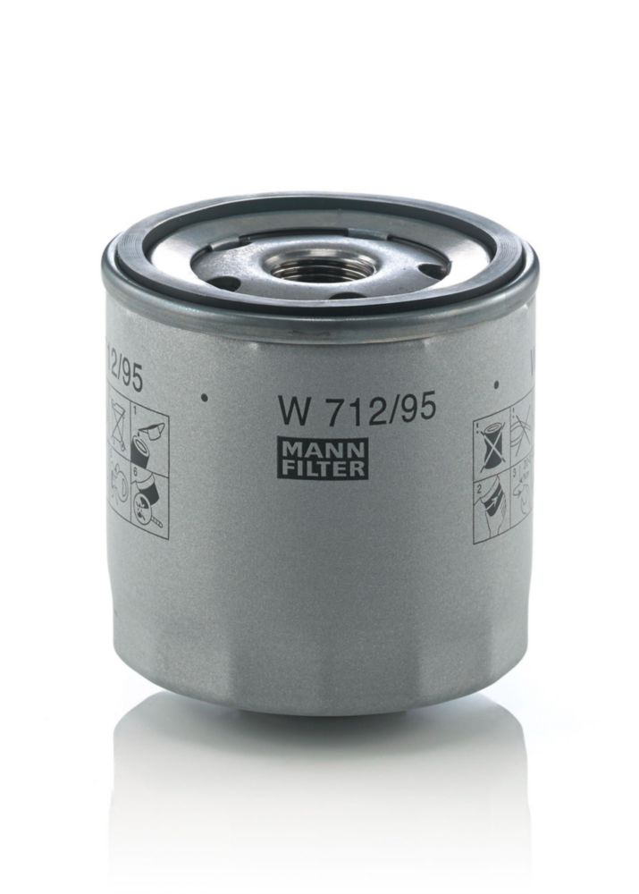Filtro de aceite Mann Filter W 712/95 de rosca