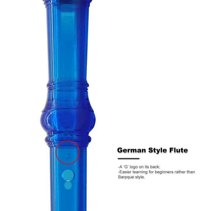 Flauta dulce soprano de 8 agujeros ENGIEGEE azul 325 cm