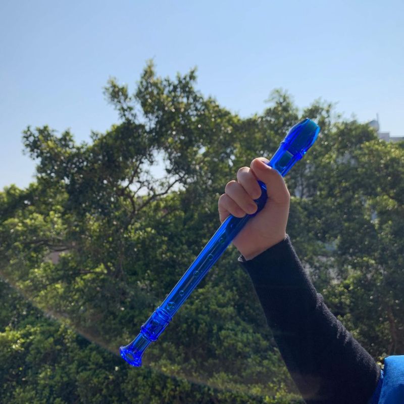 Flauta dulce soprano de 8 agujeros ENGIEGEE azul 325 cm