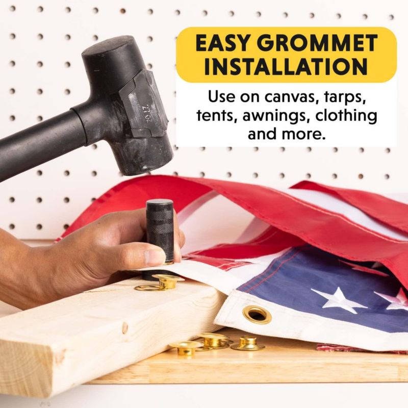 Kit de Herramientas para Ojales de Latón 13 mm 12 Piezas – General Tools