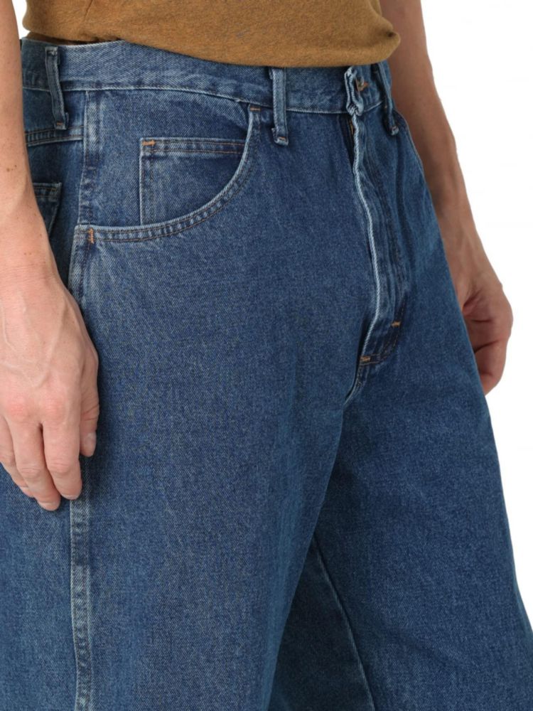JEANS Rustler 38W x 74 cm Lavado a piedra oscuro Corte relajado