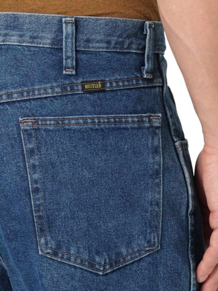 JEANS Rustler 38W x 74 cm Lavado a piedra oscuro Corte relajado