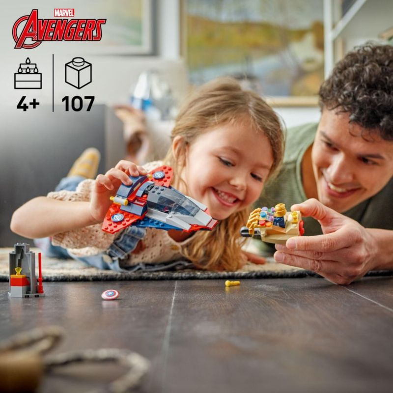 Juguete de Construcción LEGO Marvel Capitán América vs. Thanos 76319