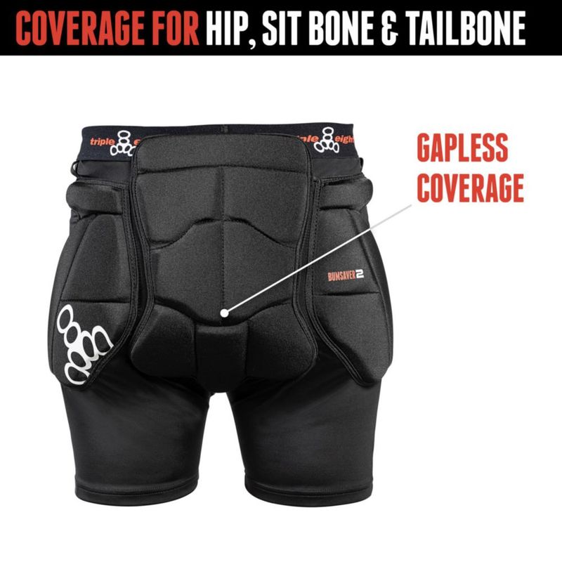 Pantalones Cortos Acolchados Triple Eight para Skate y Snowboard Multi‑Deporte