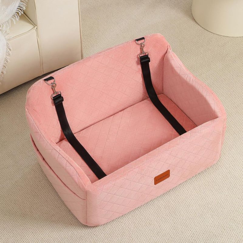 Asiento para coche Lealchum grande rosa lavable y cómodo