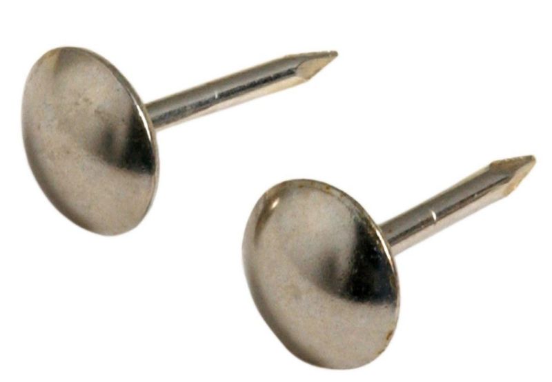 Nail Hillman para muebles con cabeza redonda de níquel de 16 cm