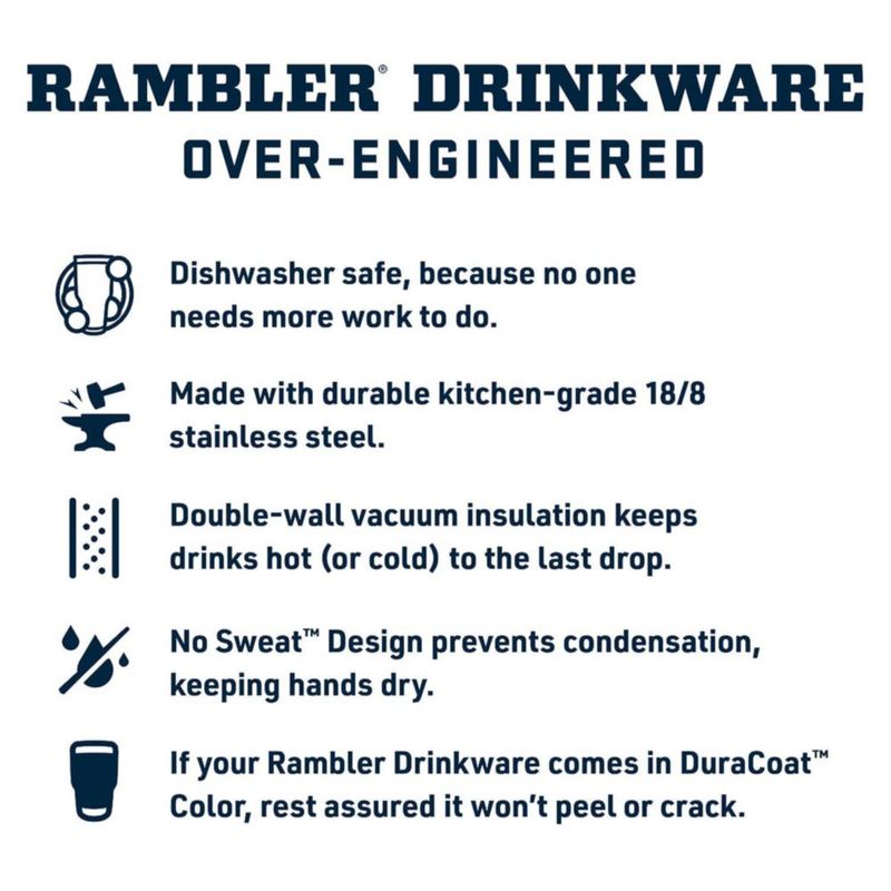 Vaso YETI Rambler de acero inoxidable con aislamiento al vacío de 900 ml