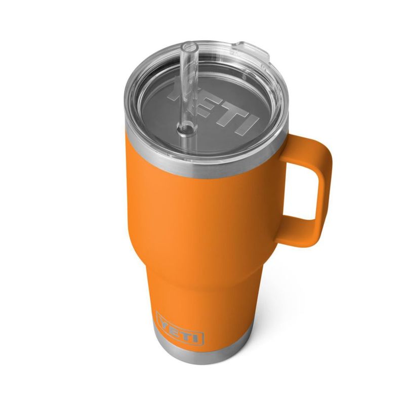 Taza YETI Rambler de 1 litro con tapa de pajita aislada al vacío inoxidable