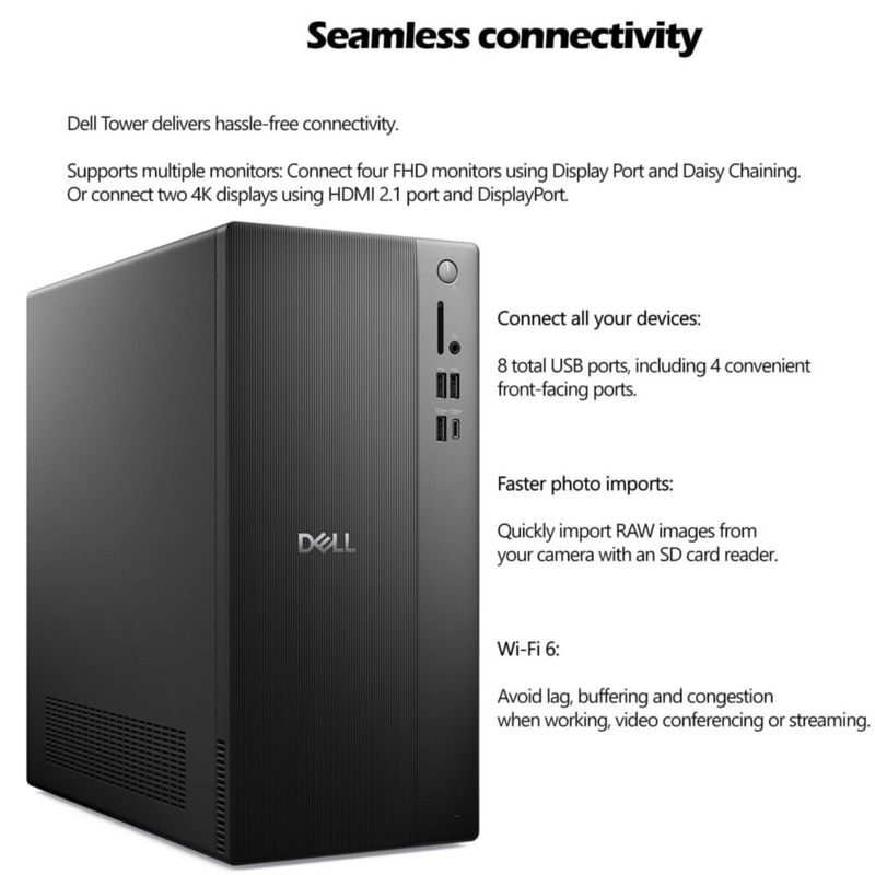 Computadora Dell Pro de escritorio 14ª generación i3 16 GB RAM 1 TB SSD Windows 11