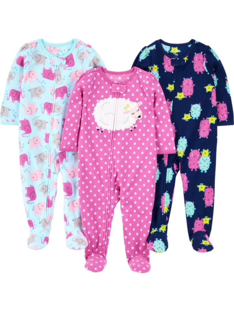 Pijamas de forro polar Simple Joys by Carter's 3T pack de 3