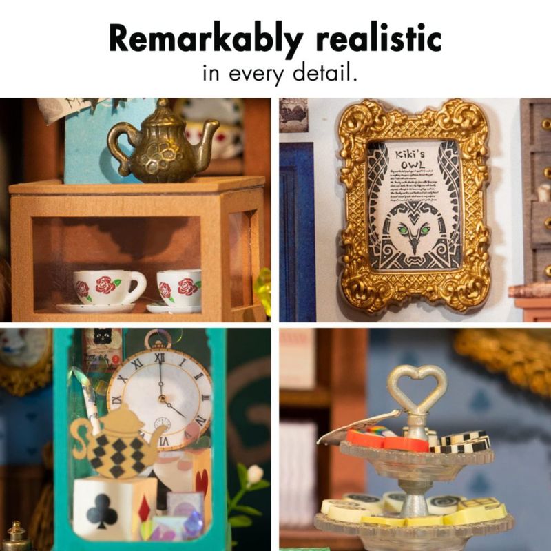 Kit de casa en miniatura Rolife Alice's Tea Store con muebles