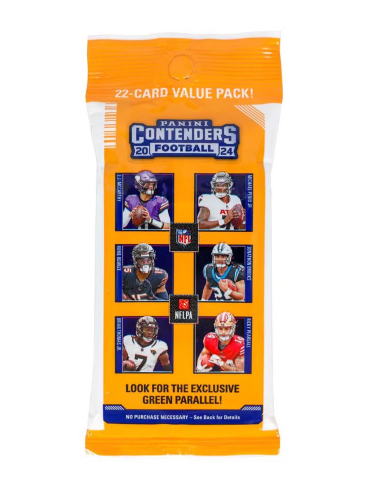 Paquete Jumbo de Tarjetas Coleccionables Panini 2024 Contenders Fútbol Americano