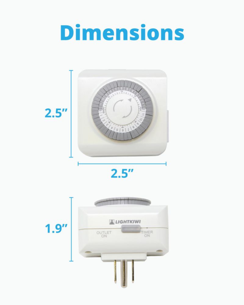 Temporizador Mecánico Lightkiwi Q6914 para Iluminación de Jardín