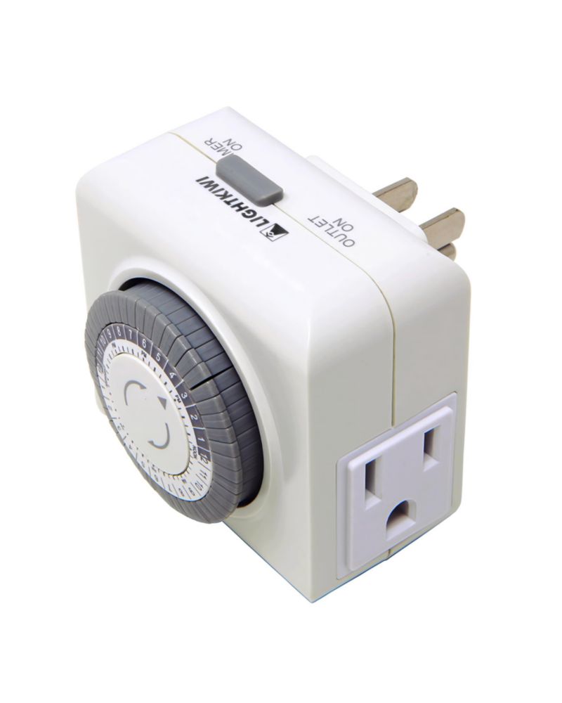Temporizador Mecánico Lightkiwi Q6914 para Iluminación de Jardín