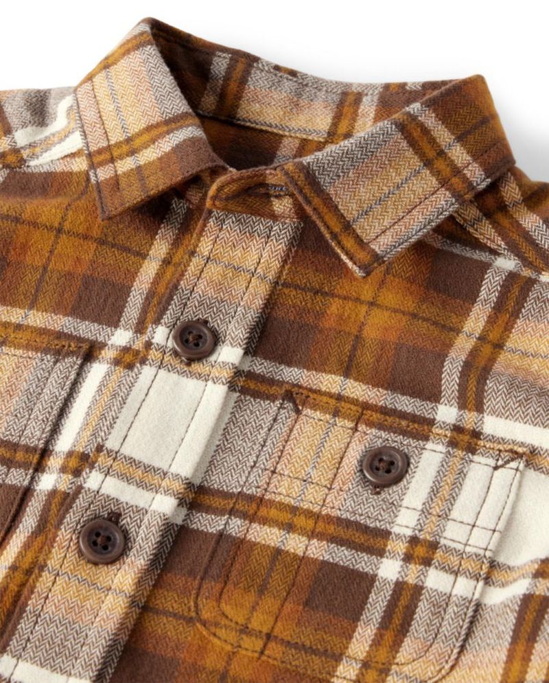 Camisa de franela a cuadros de manga larga con botones – The Children’s Place – Talla 5T