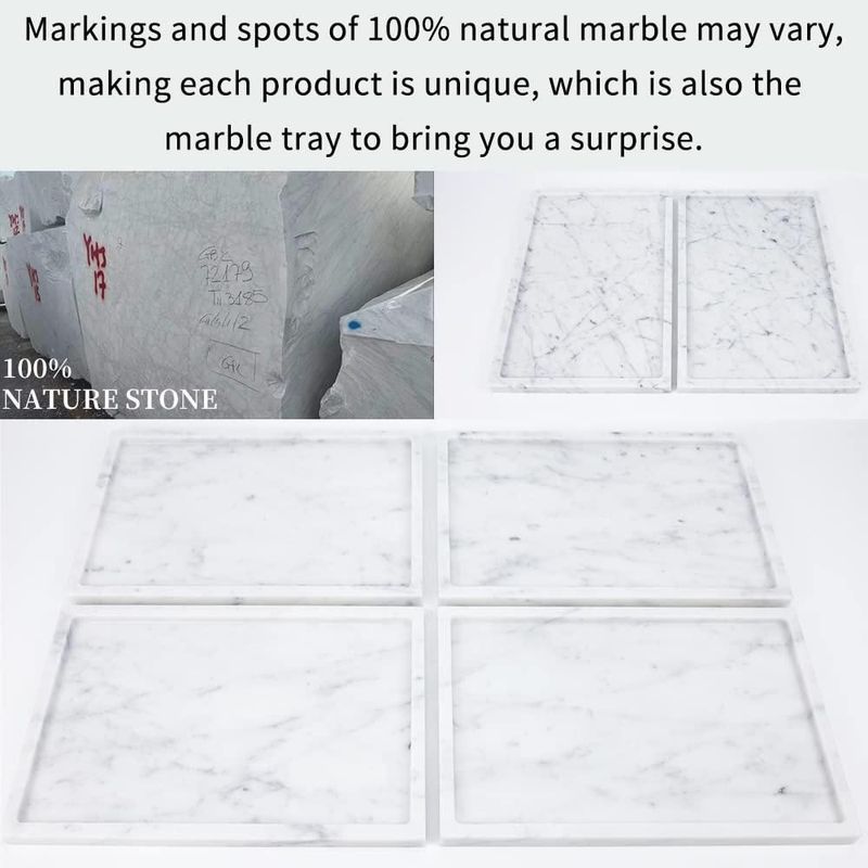 Bandeja FutureStone 30 × 20 × 18 cm Mármol 1600 g