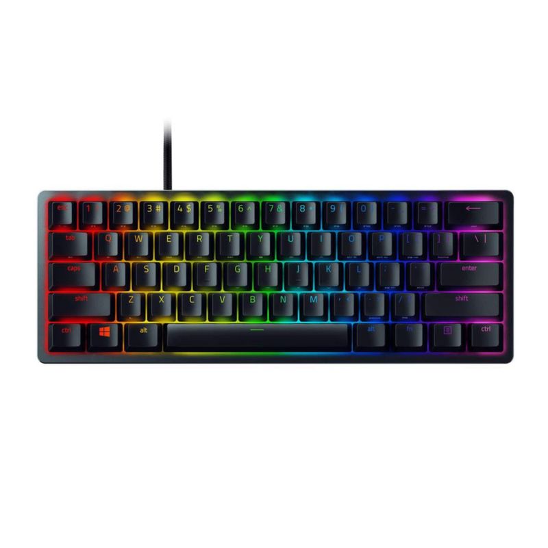 Teclado para juegos Razer Huntsman Mini al 60% con interruptores ópticos Clicky
