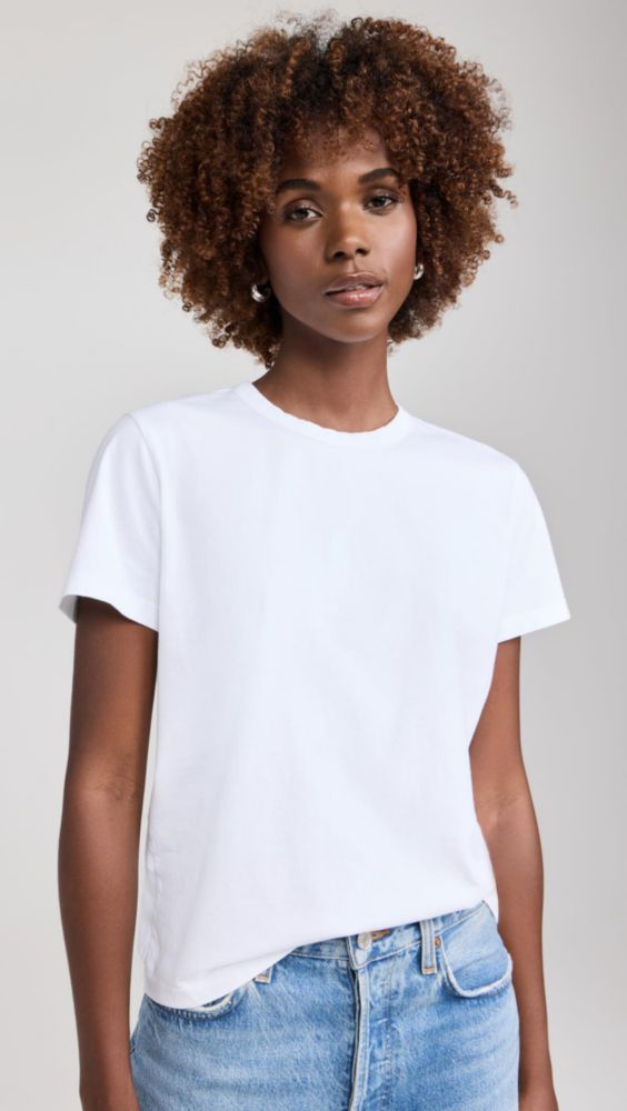 CAMISETA Madewell Perfect Crewneck Tee Blanca Talla M