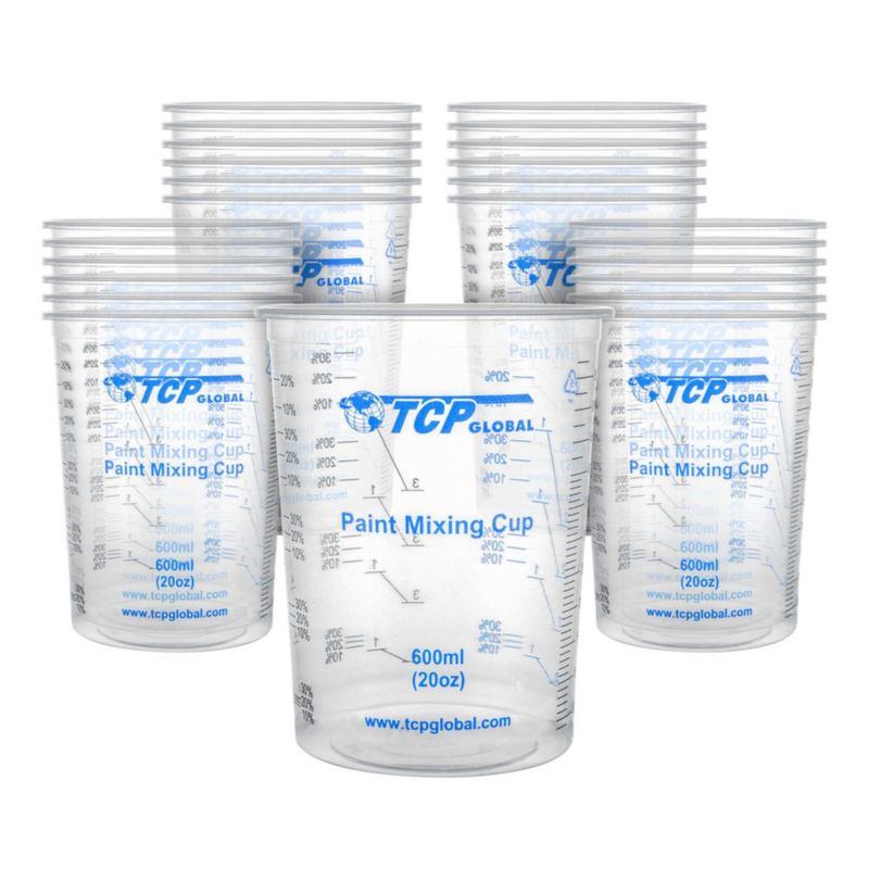 Juego de 25 vasos medidores de 600 ml TCP Global