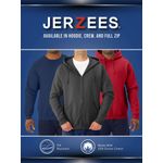 Sudadera con capucha Jerzees negra talla XL NuBlend