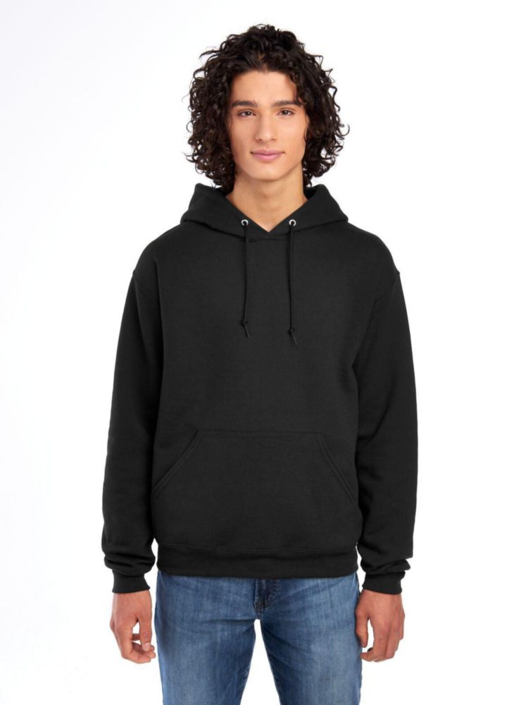 Sudadera con capucha Jerzees negra talla XL NuBlend
